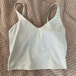 Never worn Lulu Lemon White Sports Bra workout top